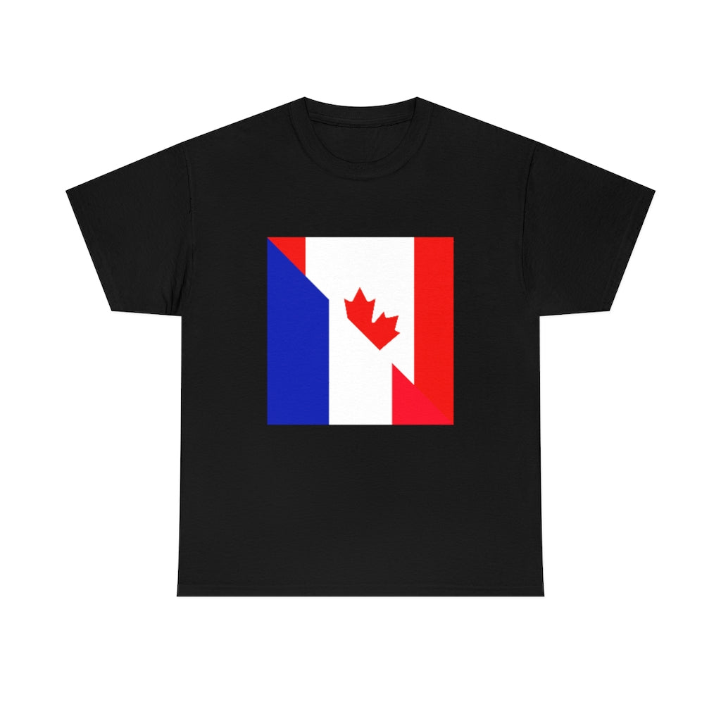 French Canadian Flag Shirt | Unisex Canada France Men Women TShirt