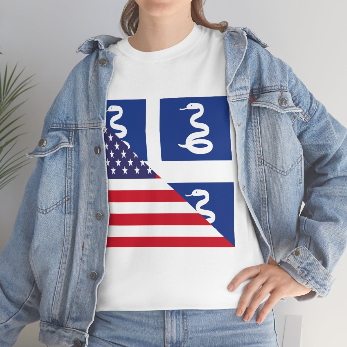 Martinique American Flag Half Martinician USA T-Shirt | Unisex Tee Shirt