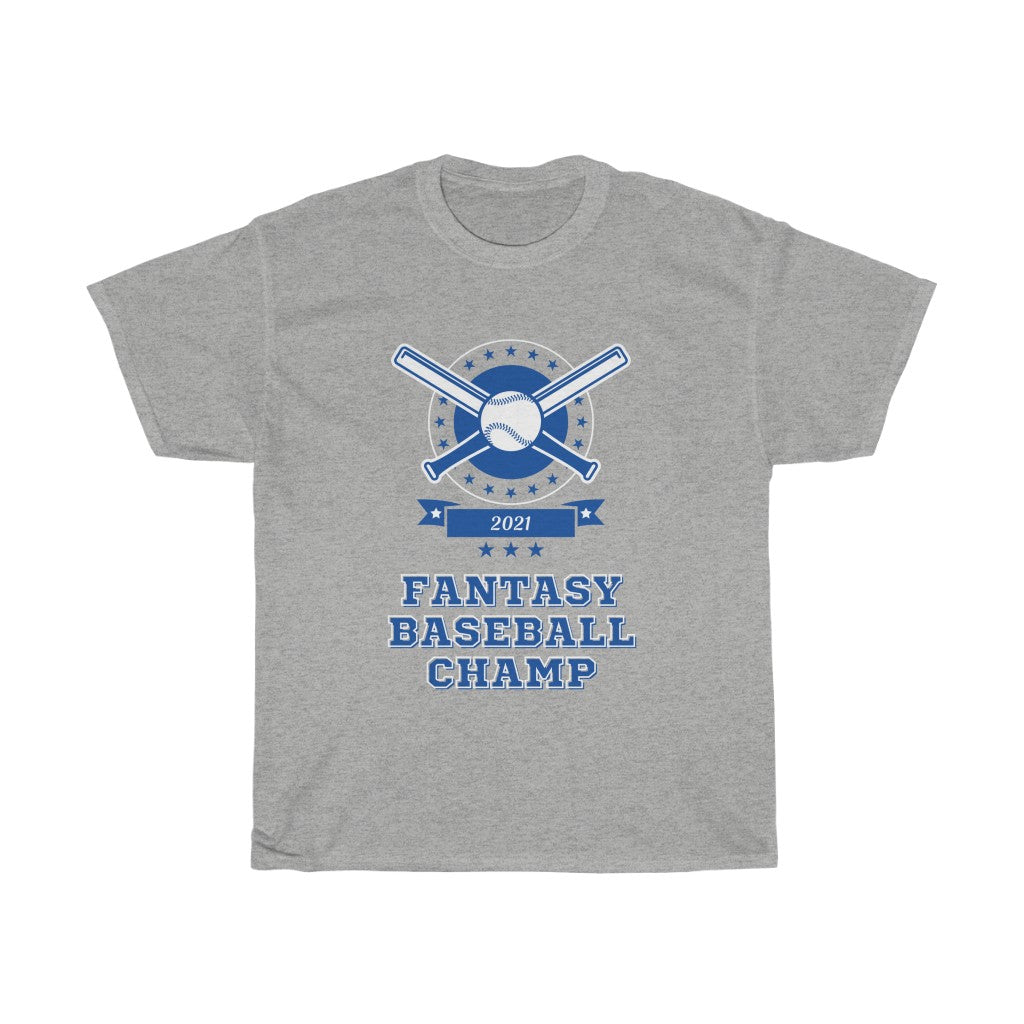 Fantasy Baseball Champ 2021 T-Shirt | Fantasy Champion Tee