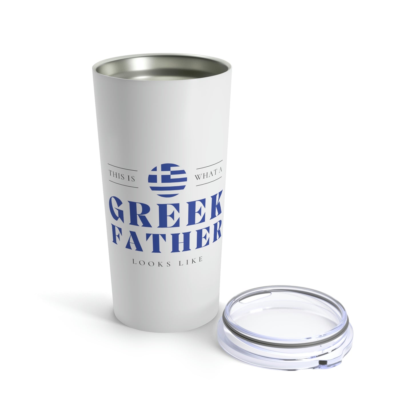 Greek Father Looks Like Fathers Day Greece Dad Tumbler 20oz Beverage Container