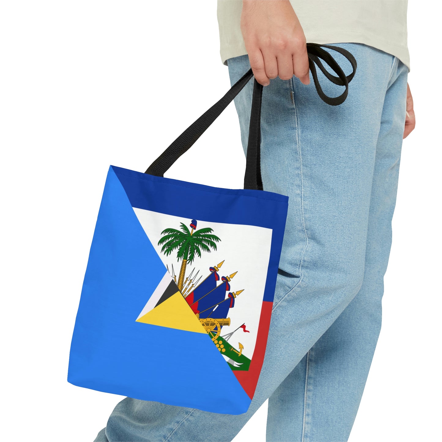 Haiti St Lucia Flag Haitian Tote Bag | Shoulder Bag