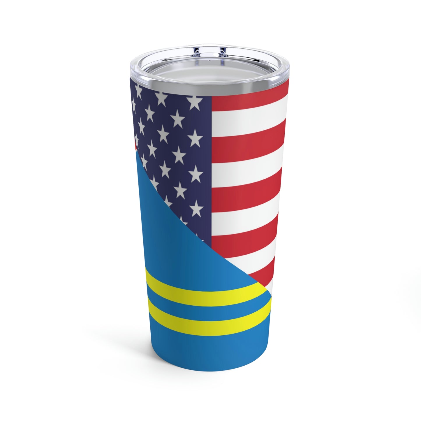 Aruba American Flag Aruban USA Tumbler 20oz