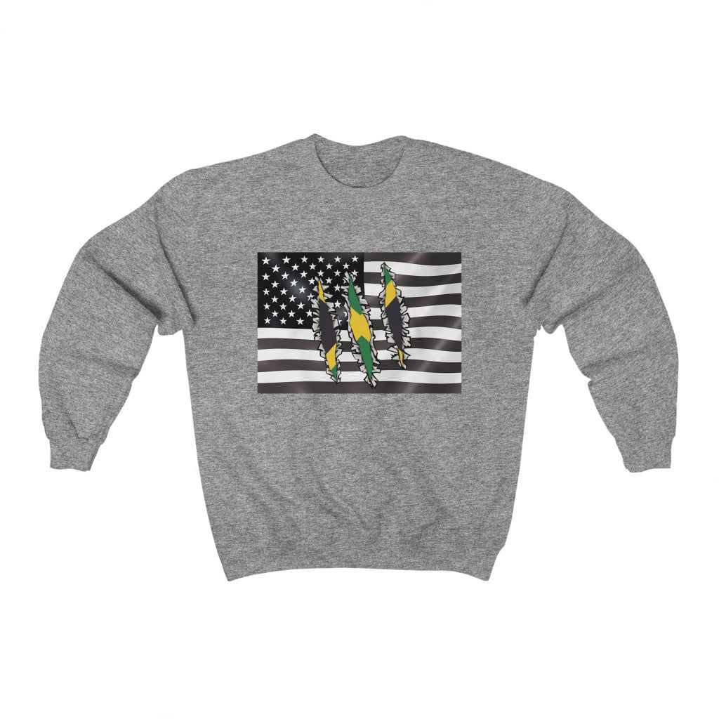 Jamaican American Flag Sweatshirt | Jamaica United States Men Women Pullover