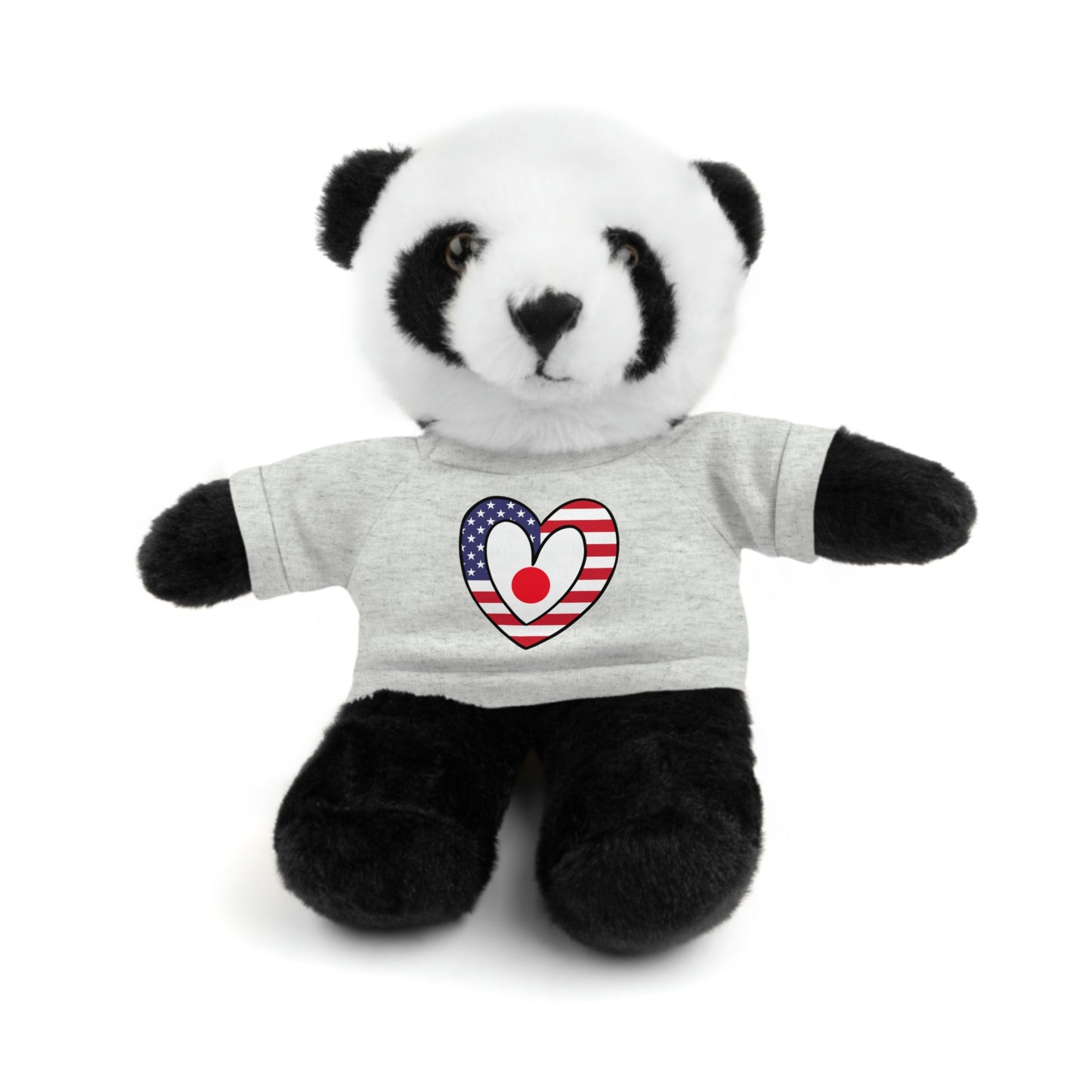 Japanese American Valentines Day Gift Stuffed Animal | Japan USA Flag Toy