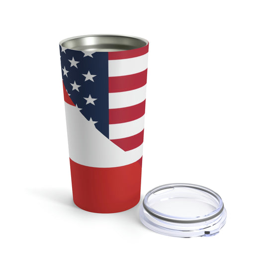 Austrian American Flag Austria USA Tumbler 20oz