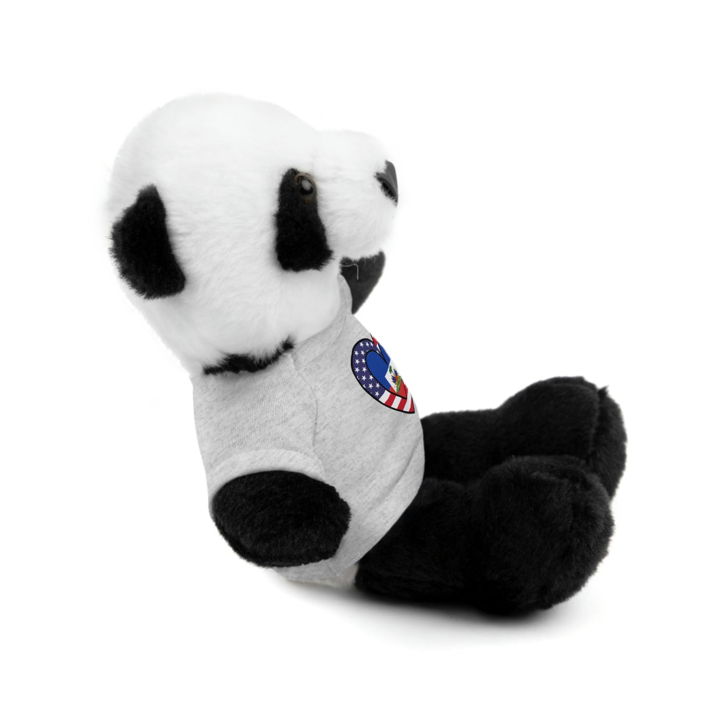 Haitian American Valentines Day Gift Stuffed Animal | Haiti USA Flag Toy