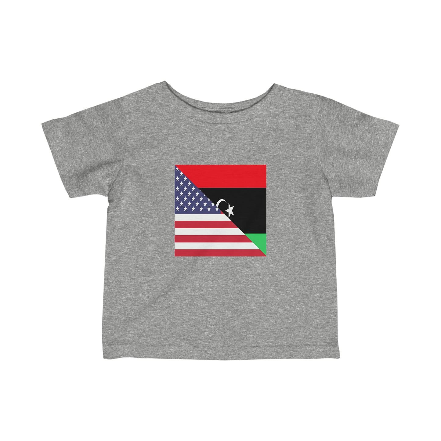 Infant Libya American Flag Libyan USA Toddler Tee Shirt