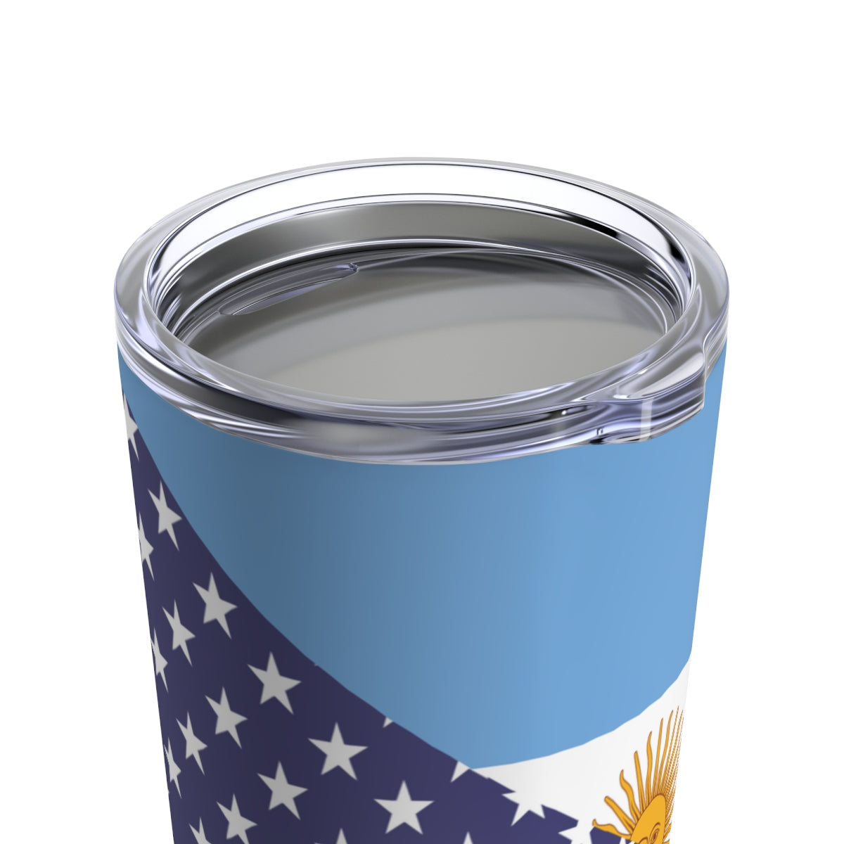 Argentina American Flag Argentinian USA Half Tumbler 20oz