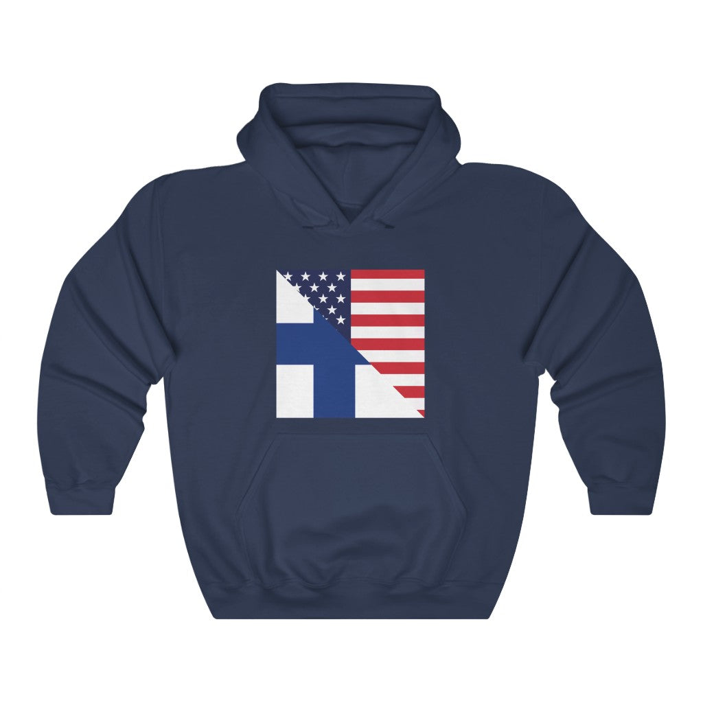 Finland American Flag Hoodie | Unisex Finnish Men Women Pullover