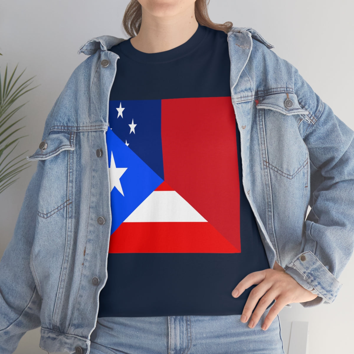 Puerto Rico Samoa Flag Half Puerto Rican Samoan T-Shirt | Unisex Tee Shirt