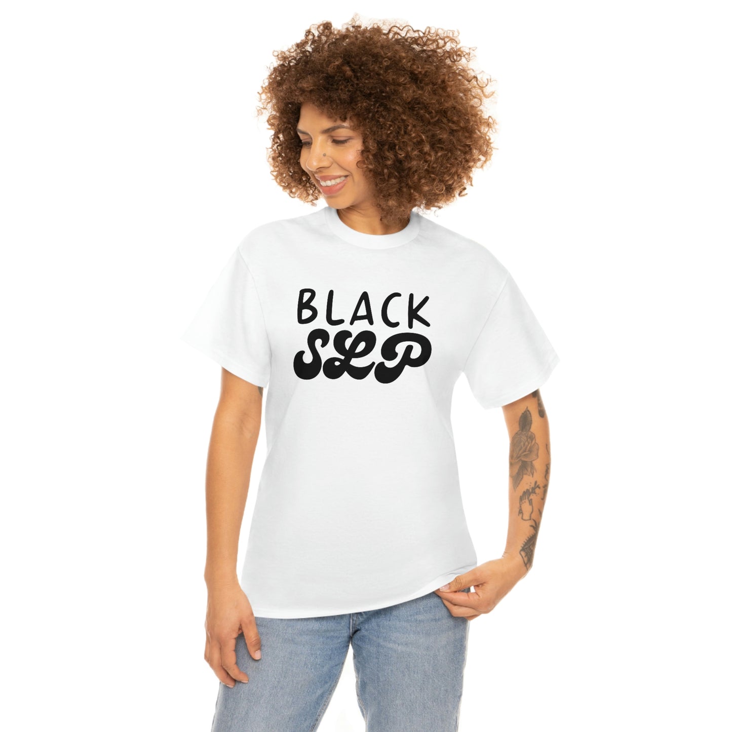 Black SLP Speech Language Pathologist Tee Shirt | Unisex T-Shirt