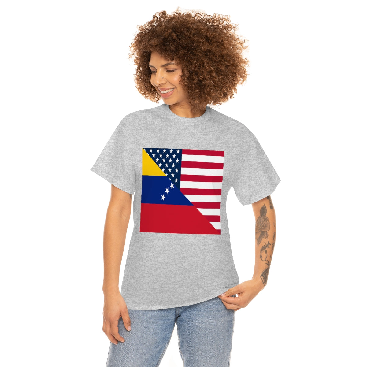 Venezuelan American Flag T-Shirt | Unisex Venezuela USA Tee Shirt