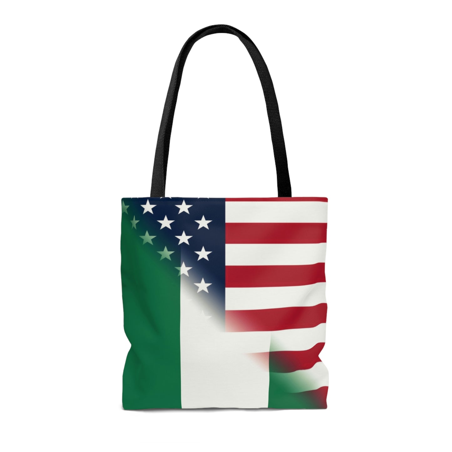 Nigeria America Flag | United States Half Nigerian Tote Bag | Shoulder Bag