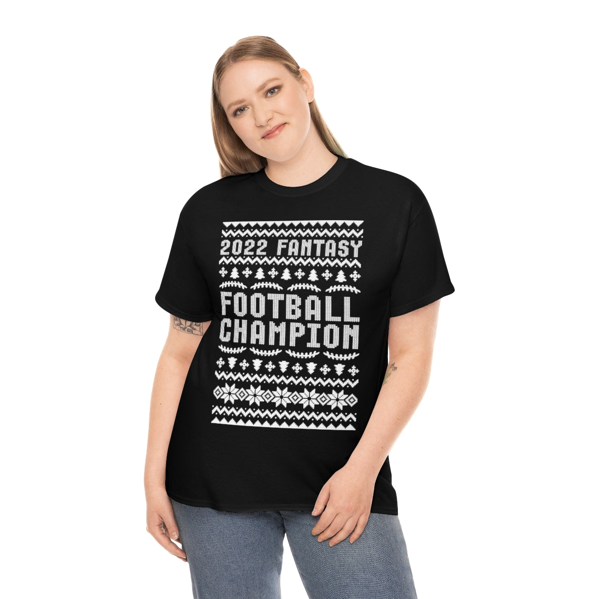 Fantasy Football Champion 2022 Ugly Christmas Tee Shirt | Unisex Champ T-Shirt