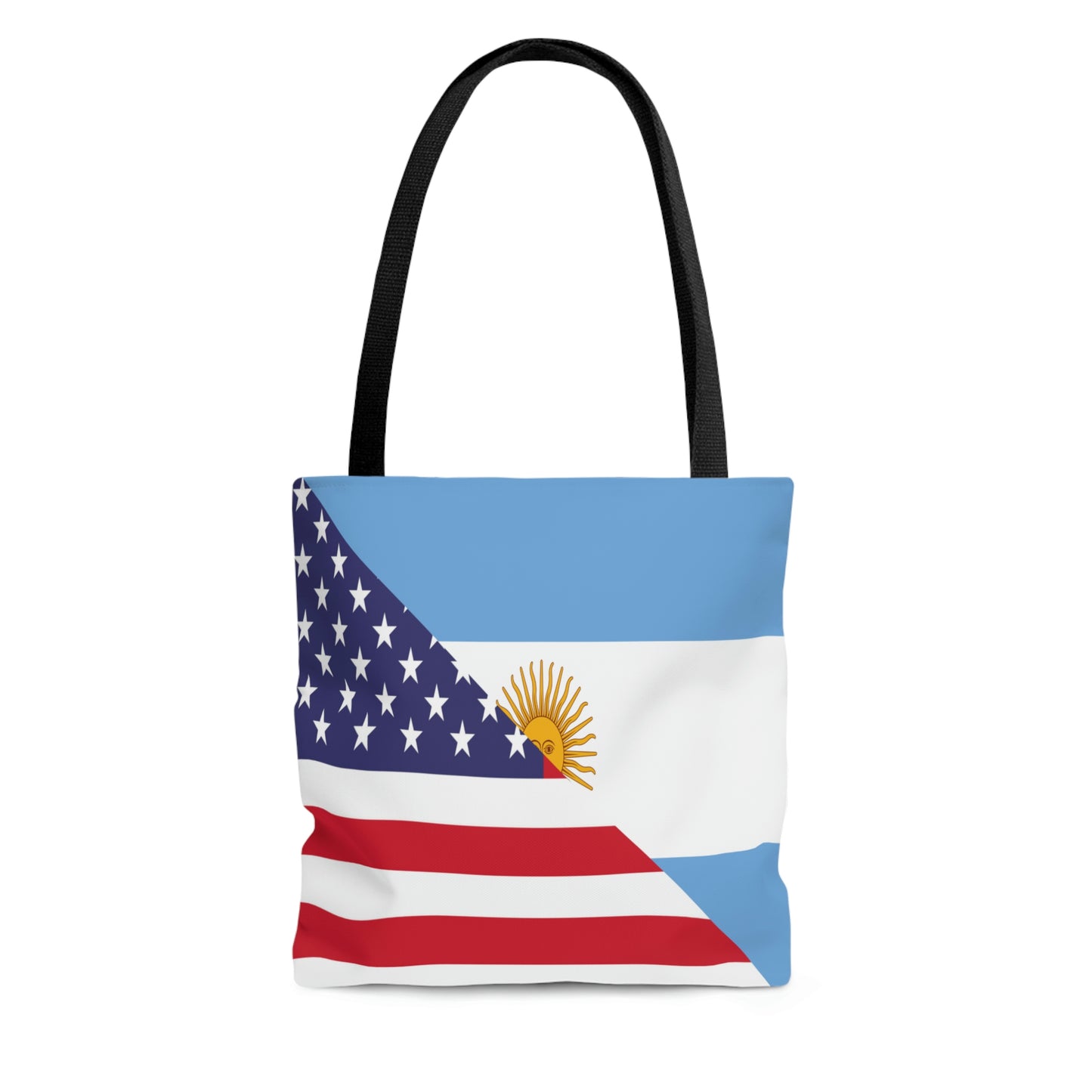 Argentina American Flag Argentinian USA Half Tote Bag | Shoulder Bag