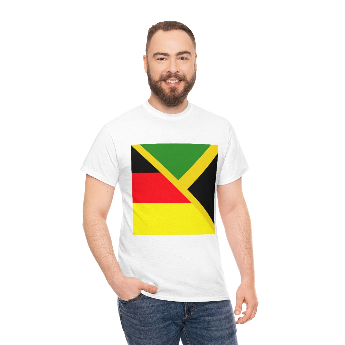 Jamaican German Flag Half Jamaica Germany T-Shirt | Unisex Tee Shirt