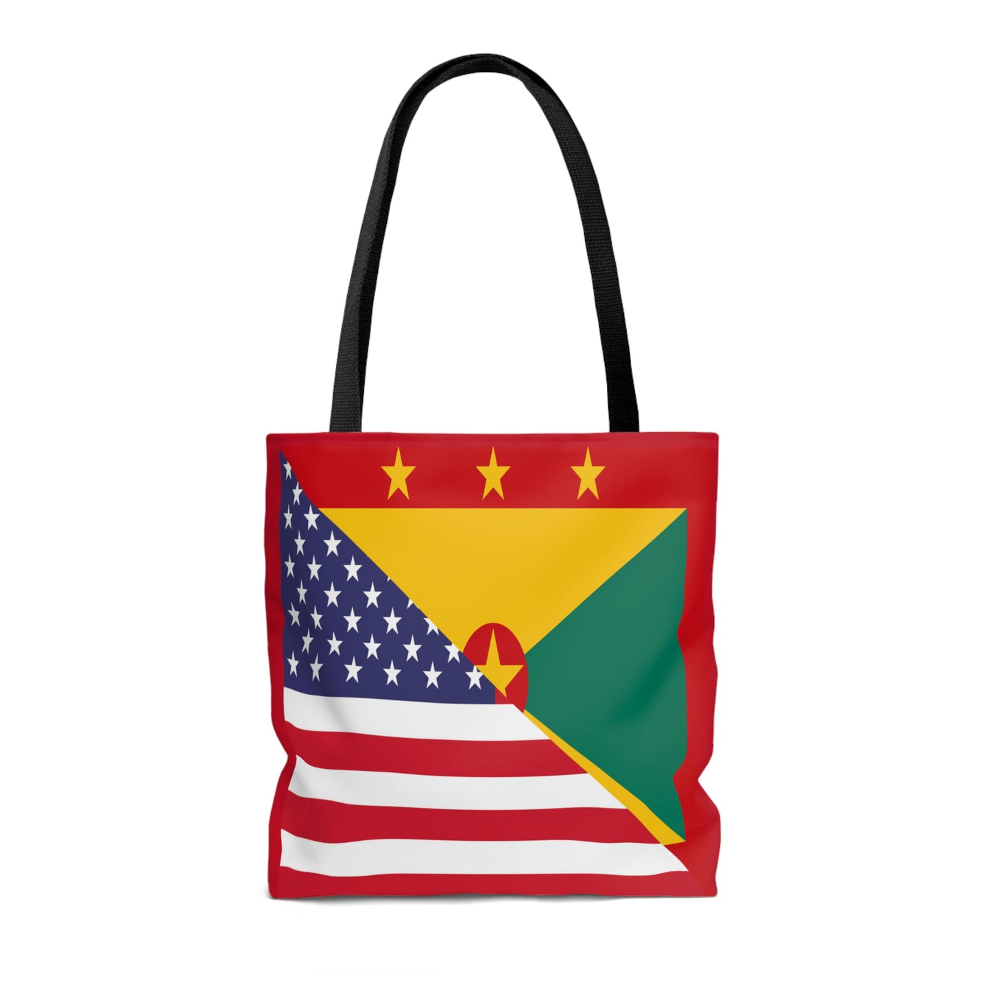 Grenadan American Flag Half Grenada USA Tote Bag | Shoulder Bag