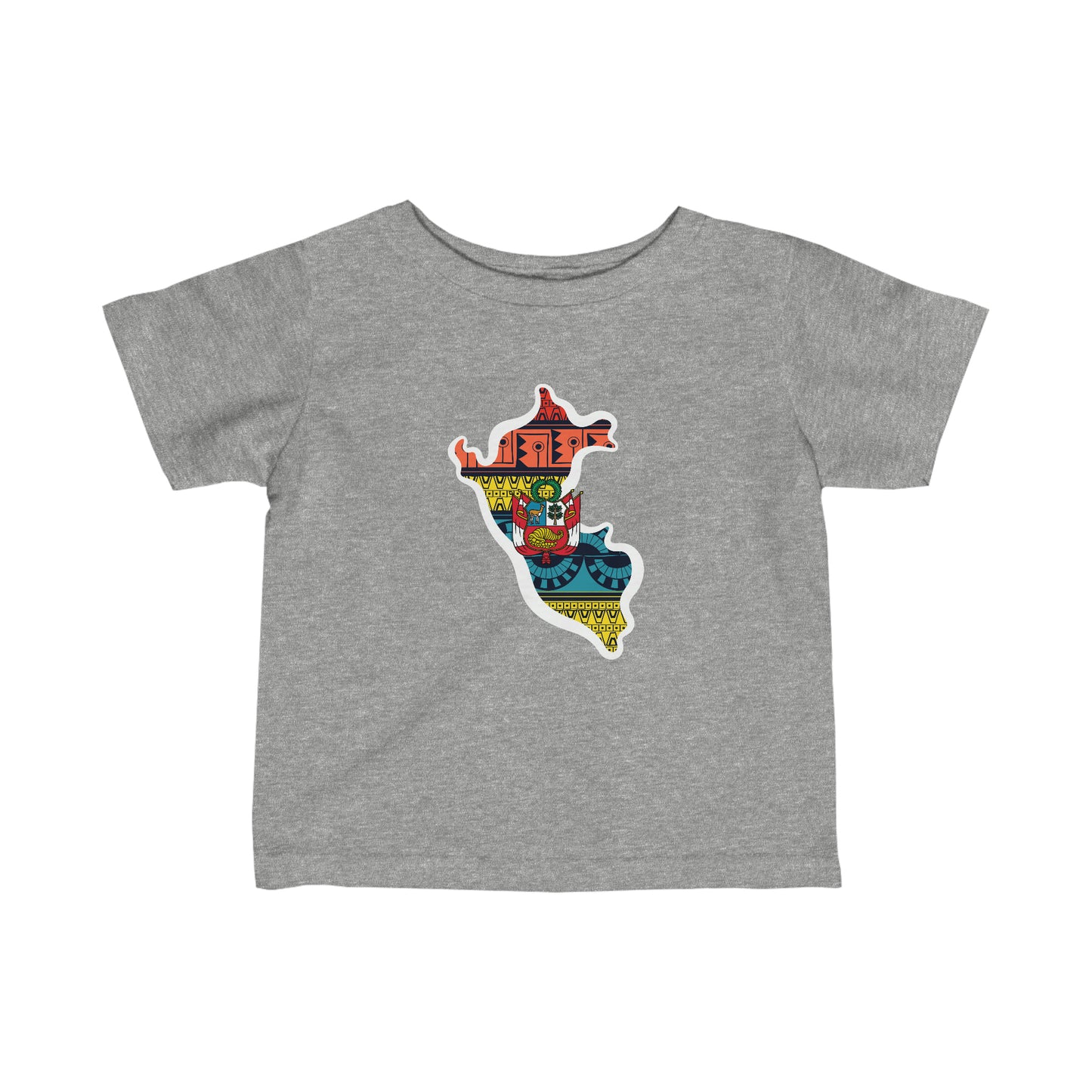 Infant Peru Tribal Coat of Arms Peruvian wht Toddler Tee Shirt