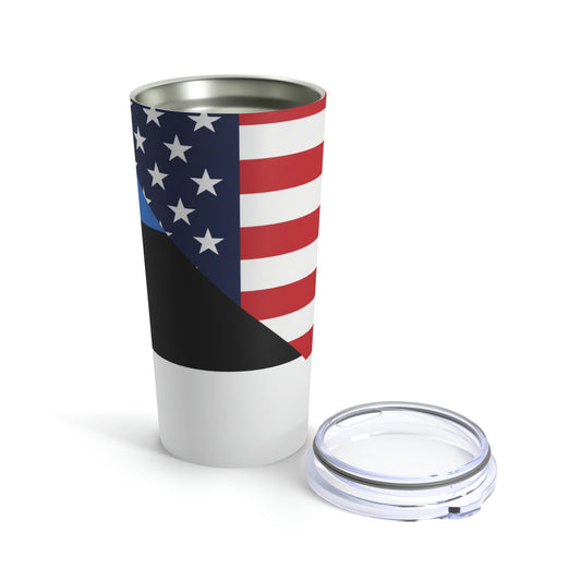 Estonian American Flag Estonia USA Tumbler 20oz