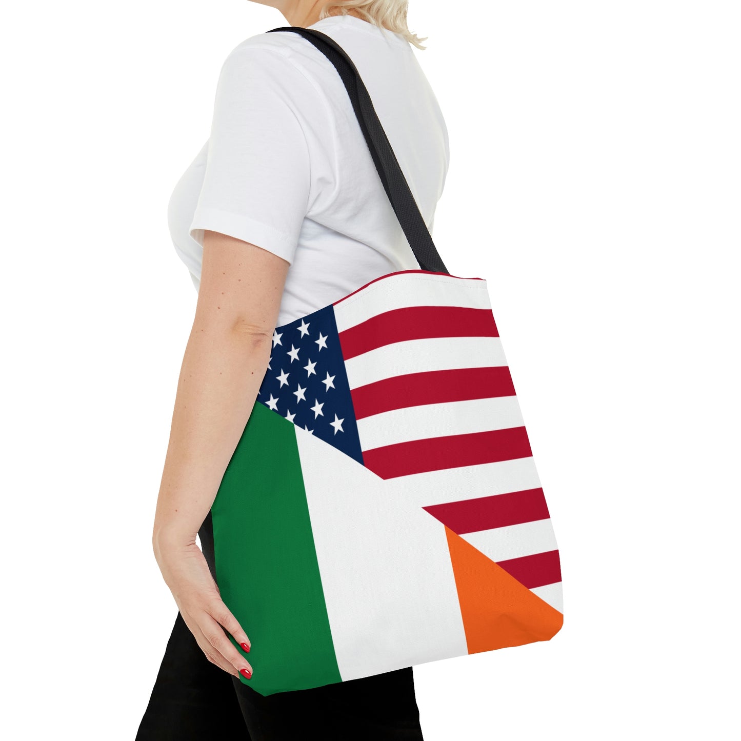 Irish American Flag Half Ireland USA Tote Bag | Shoulder Bag