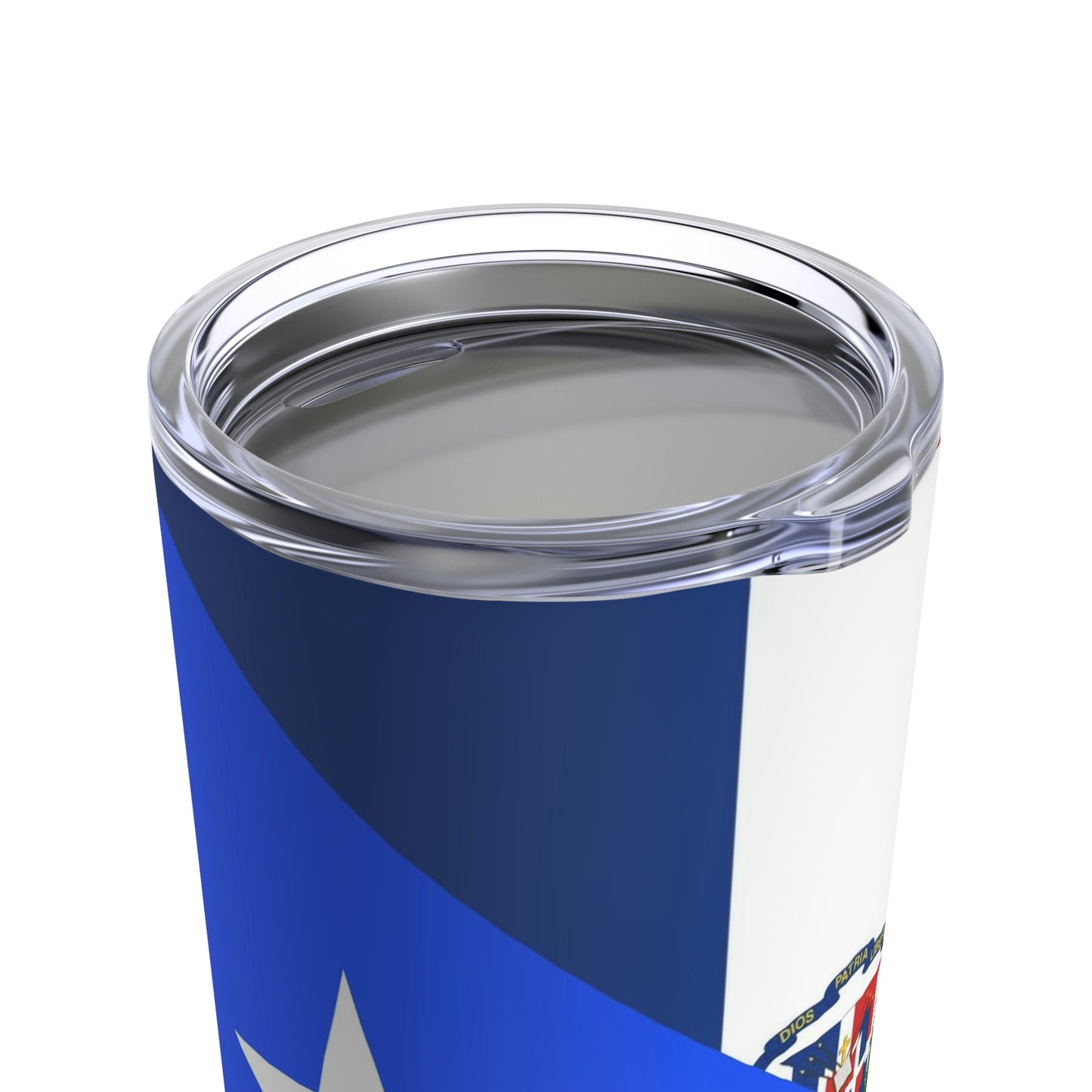 Puerto Rican Dominican Republic Flag Half PR DR Tumbler 20oz