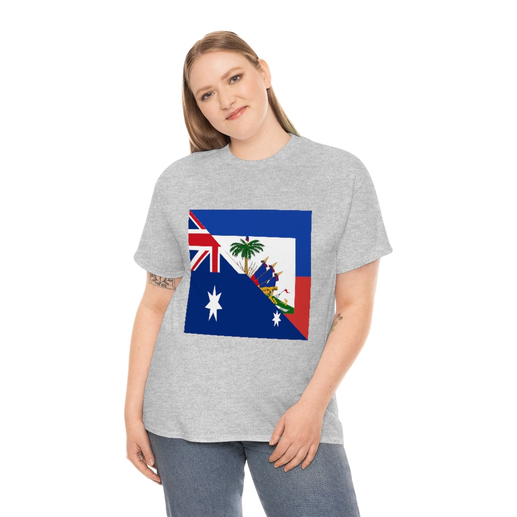 Haitian Australian Flag Tshirt | Unisex Australia Haiti Men Women Shirt