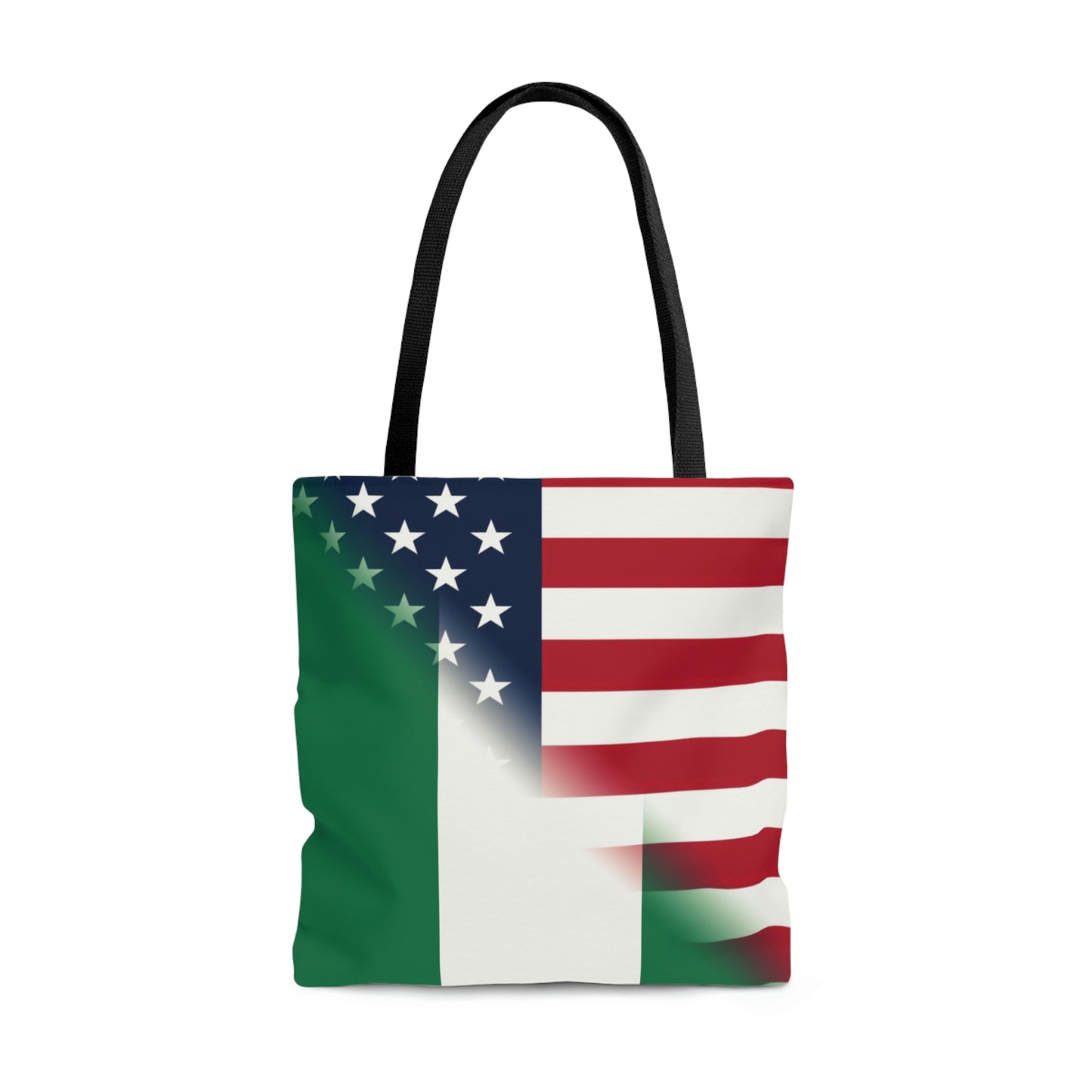 Nigeria America Flag | United States Half Nigerian Tote Bag | Shoulder Bag