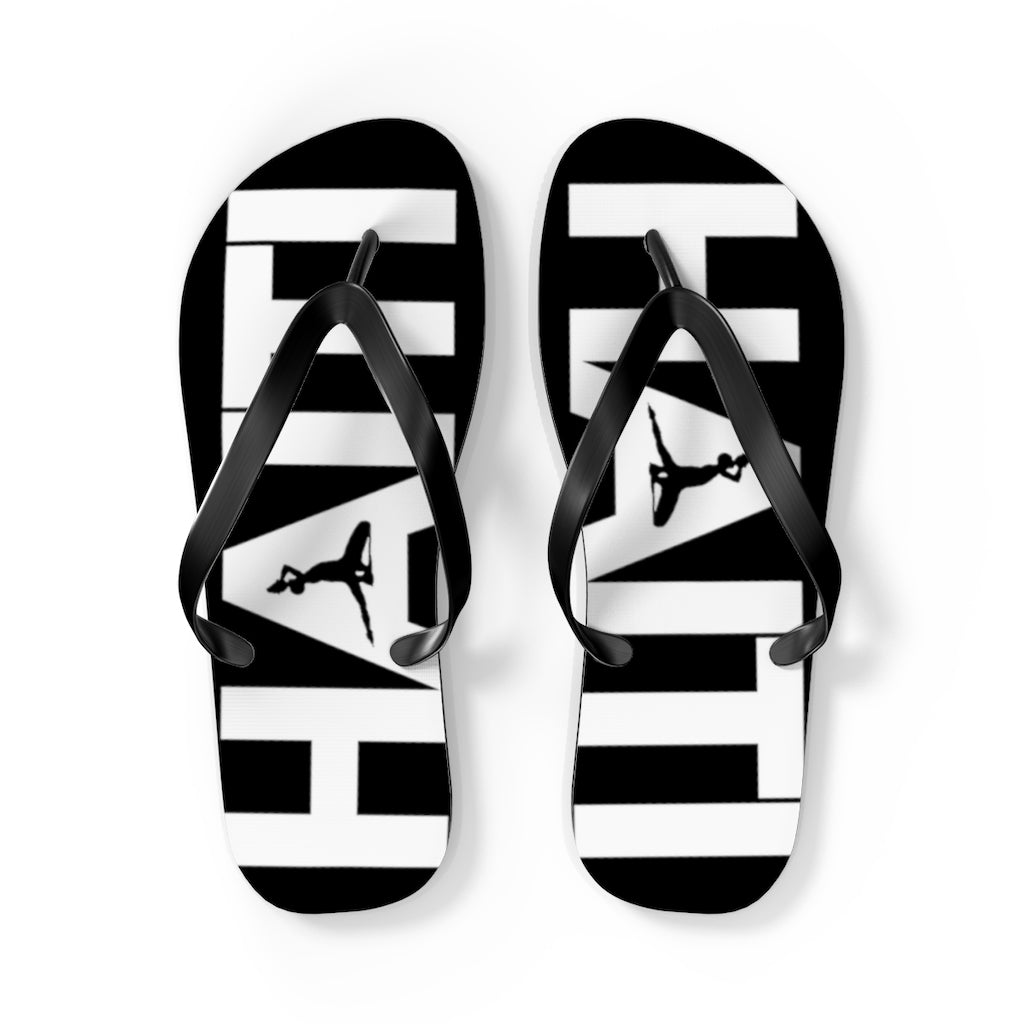 Haiti Black & White Flip Flops | Haitian Summer Sandals