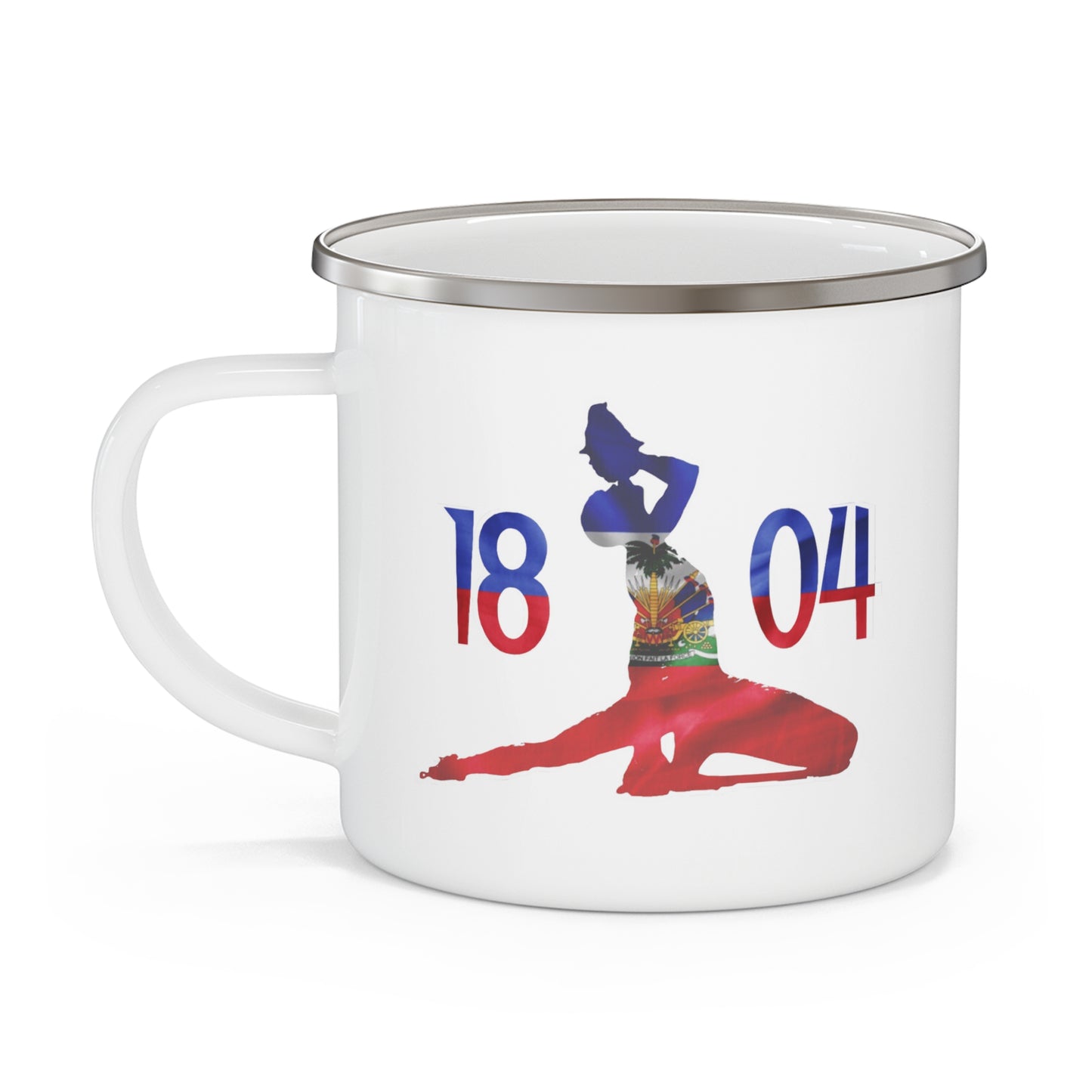 Haitian Flag 1804 Neg Mawon | Haitian Independence New Marron 12oz Enamel Mug