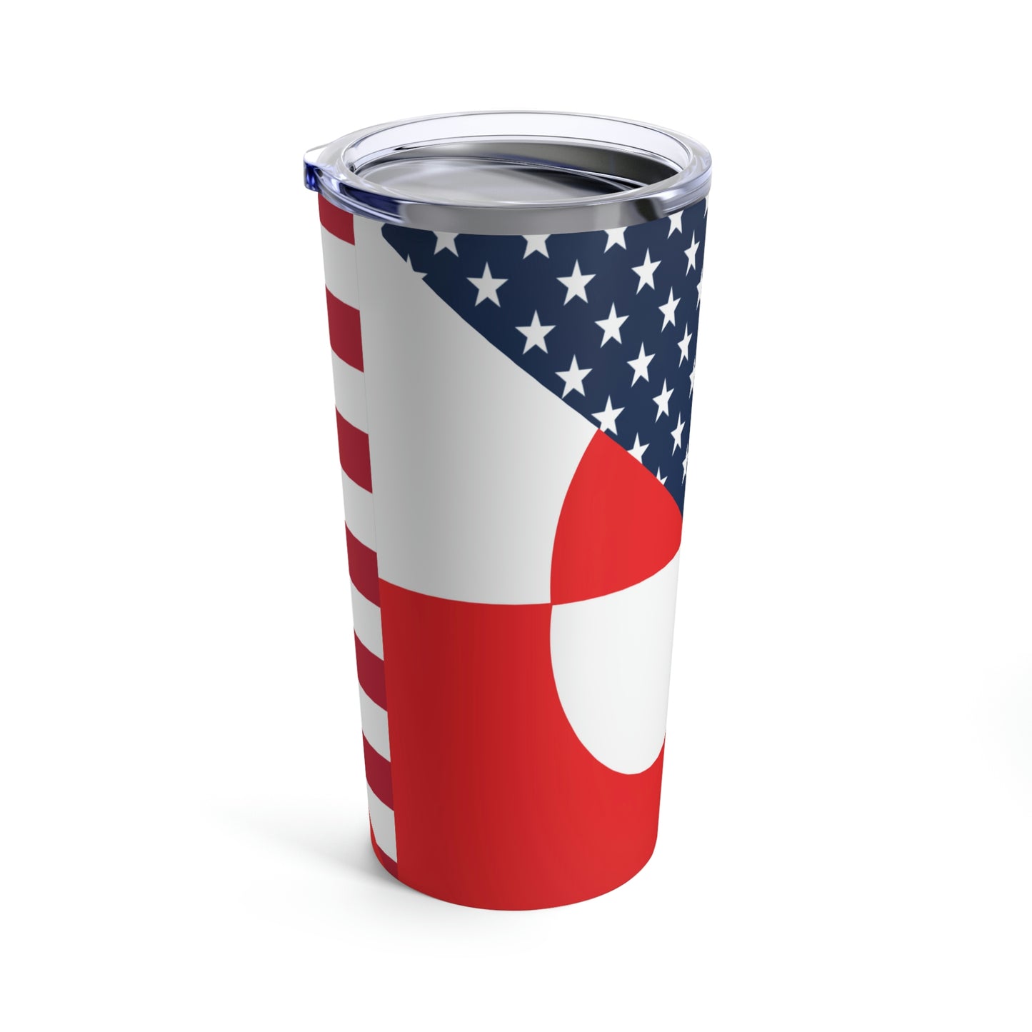 Greenland American Flag Half Greenlander USA Tumbler 20oz