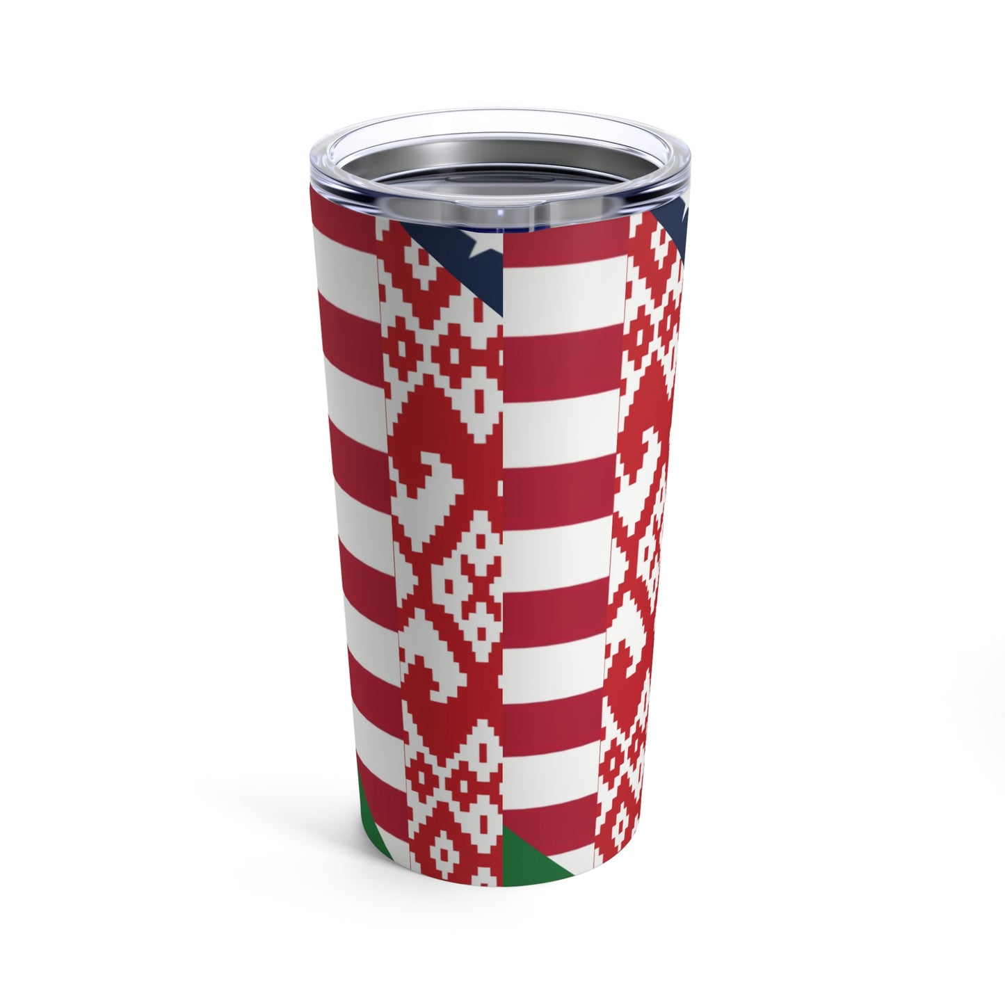 Belarus American Flag Half USA Tumbler 20oz