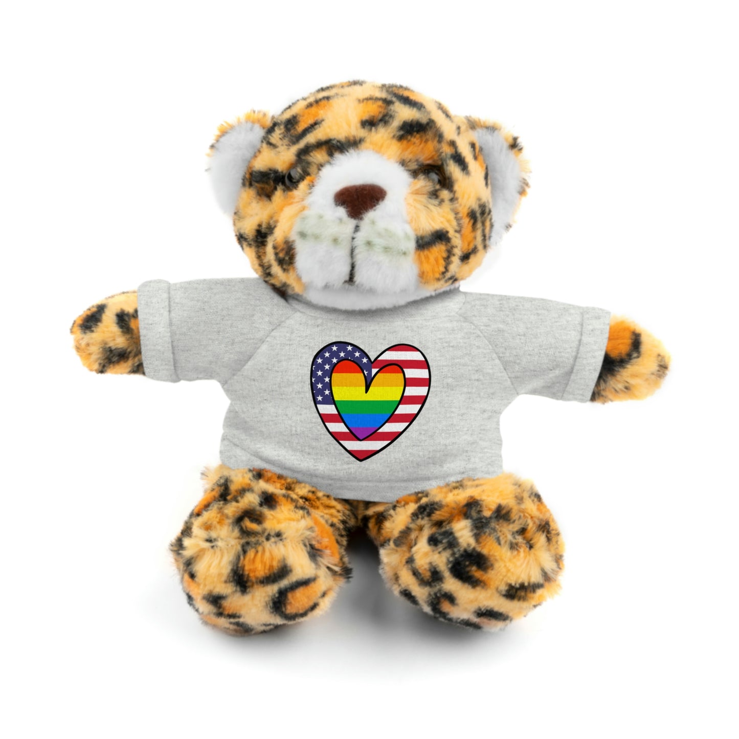 Rainbow Flag Stuffed Animals with Tee Shirt | LGBTQ Pride Valentines Day