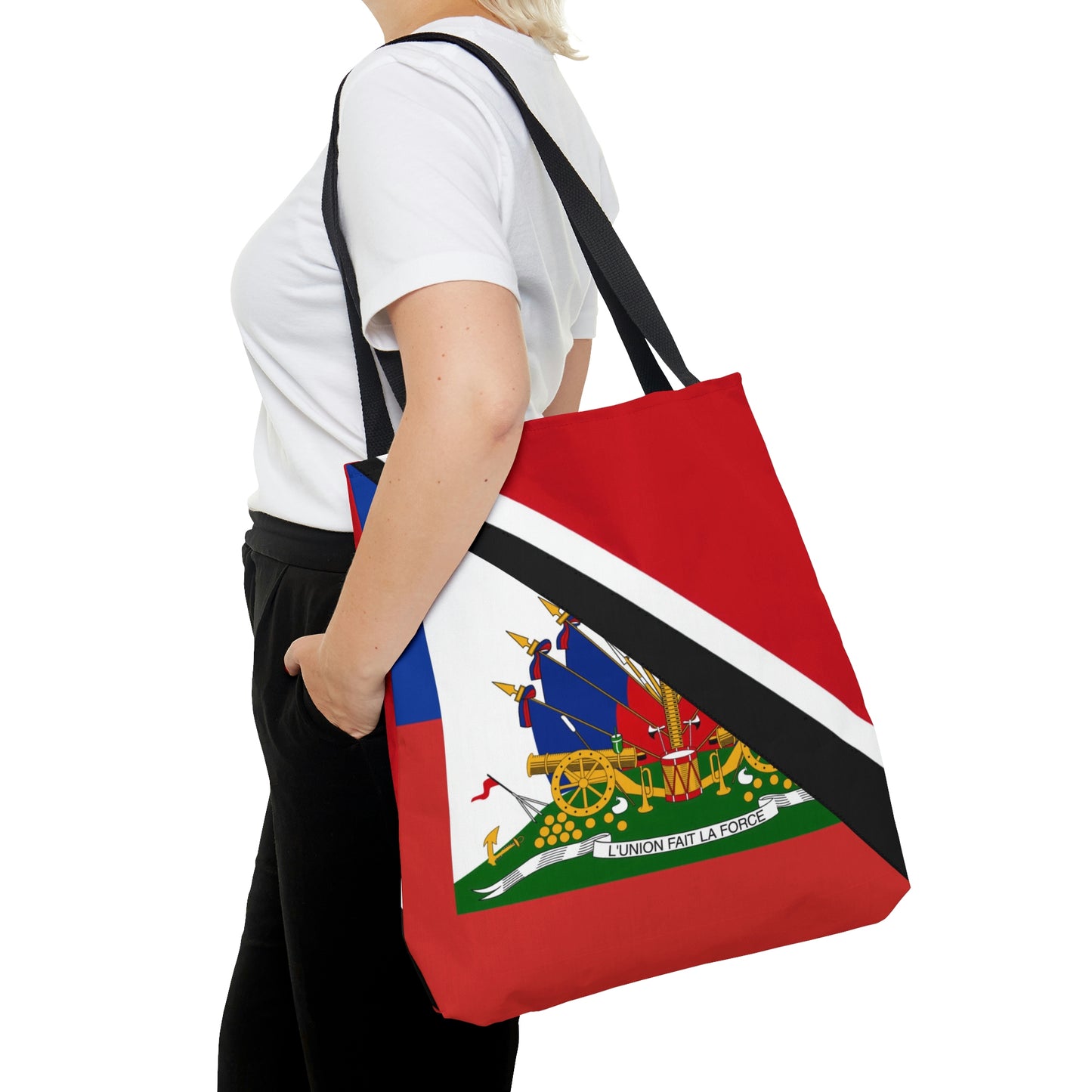 Haitian Trinidad and Tobago Flag Haitian Trini Tote Bag | Shoulder Bag