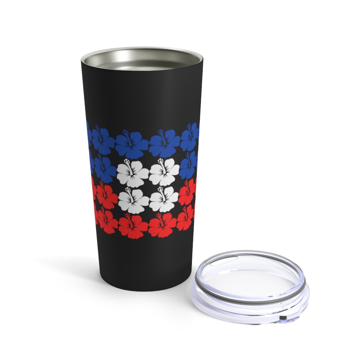 Haitian Hibiscus Flag | Haiti Flower Tumbler 20oz