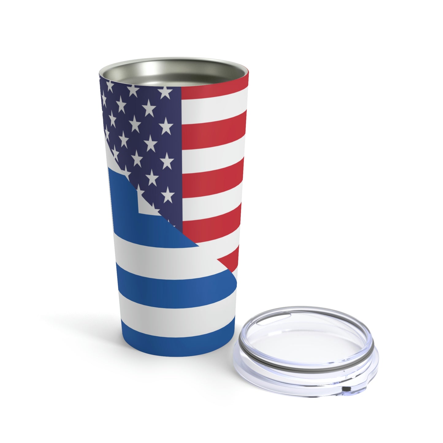 Greece American Flag Greece USA Tumbler 20oz