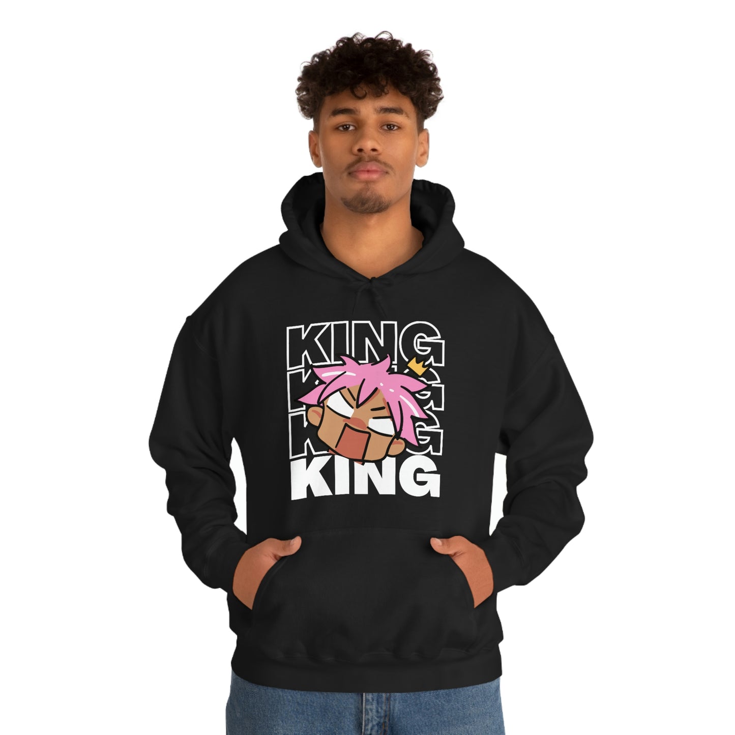 Anime King Royalty Crown 2 Hoodie | Unisex Pullover Hooded Sweatshirt