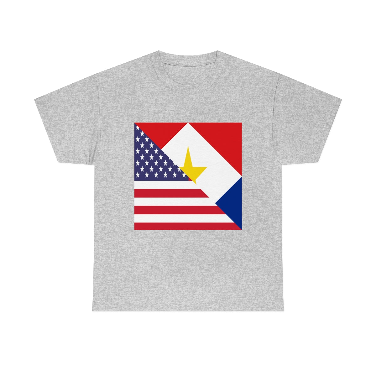 Saba American Flag Half Sabaean USA T-Shirt | Unisex Tee Shirt