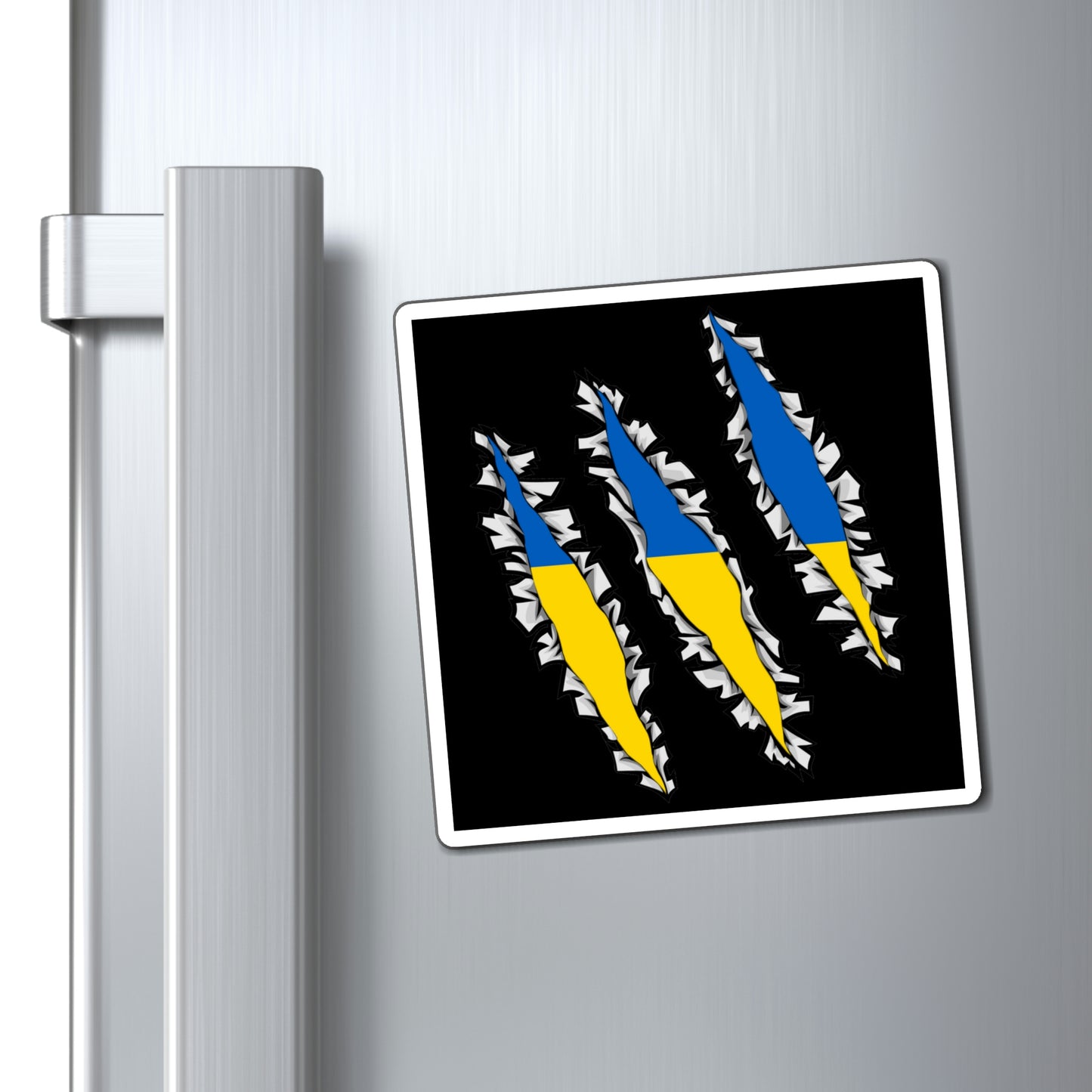 Ukrainian Flag Slash Ukraine Inside Magnet