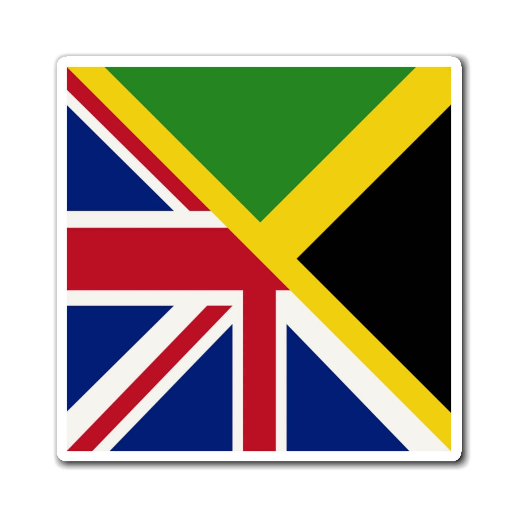 English Jamaican Flag | Half Jamaica England Flag Magnet