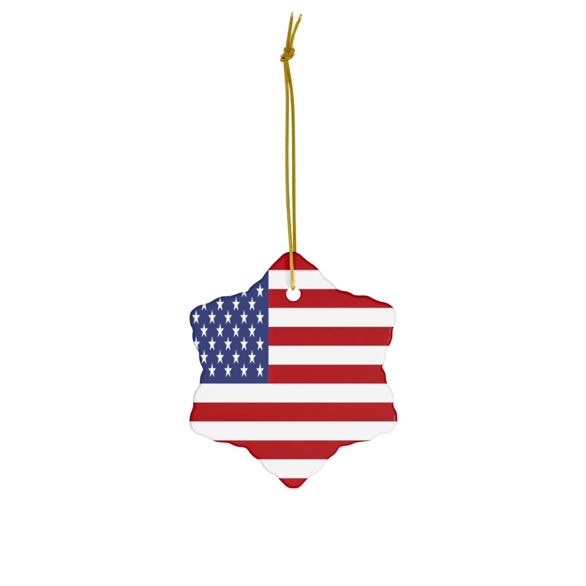 USA Flag Ceramic Ornaments | United States Christmas Tree