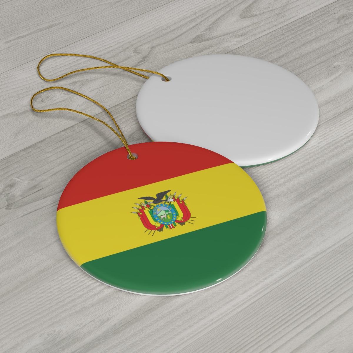 Bolivia Flag Ceramic Ornaments | Bolivian Christmas Tree