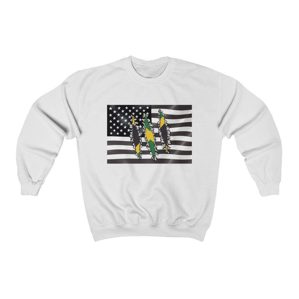 Jamaican American Flag Sweatshirt | Jamaica United States Men Women Pullover