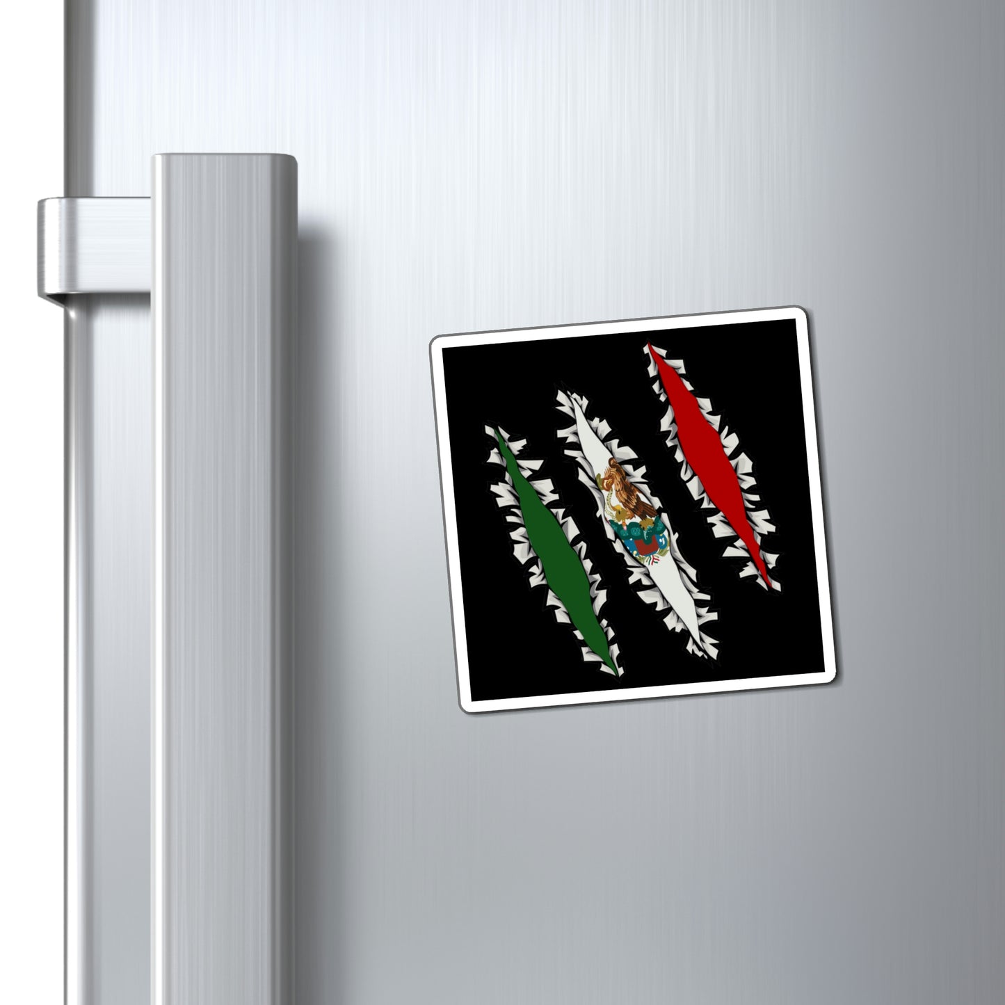 Slashed Mexican Flag | Mexico Magnet