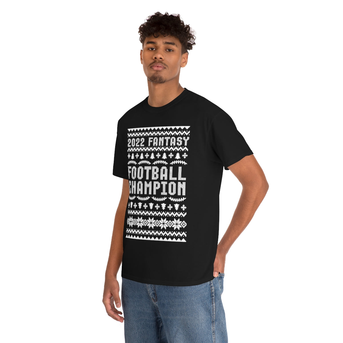 Fantasy Football Champion 2022 Ugly Christmas Tee Shirt | Unisex Champ T-Shirt