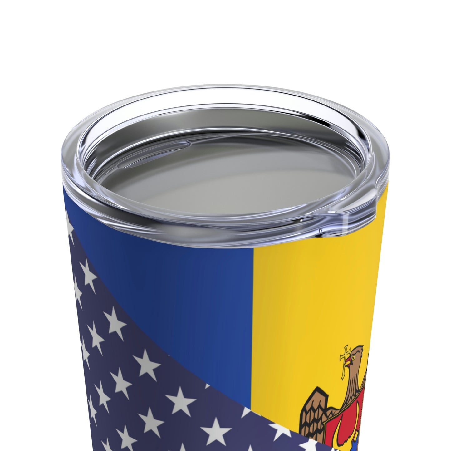 Moldova American Flag Half Moldovan USA Tumbler 20oz