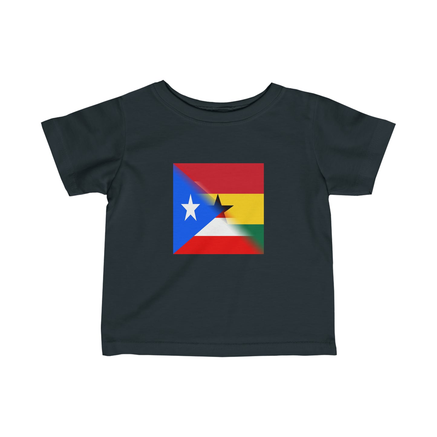 Infant Puerto Rican Ghanaian Flag PR Ghana Toddler Tee Shirt