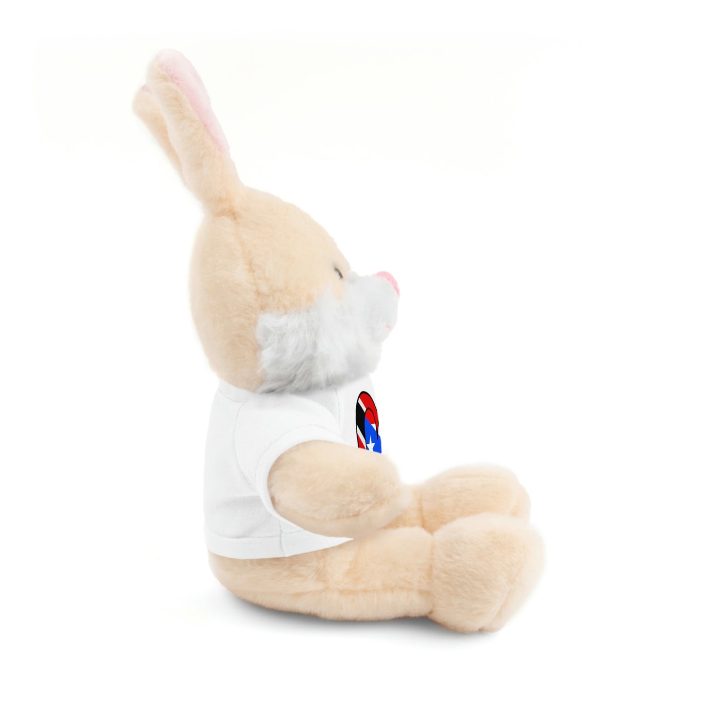 Puerto Rican Trini Valentines Day Gift Stuffed Animal | Boricua Trinidad Flag Toy