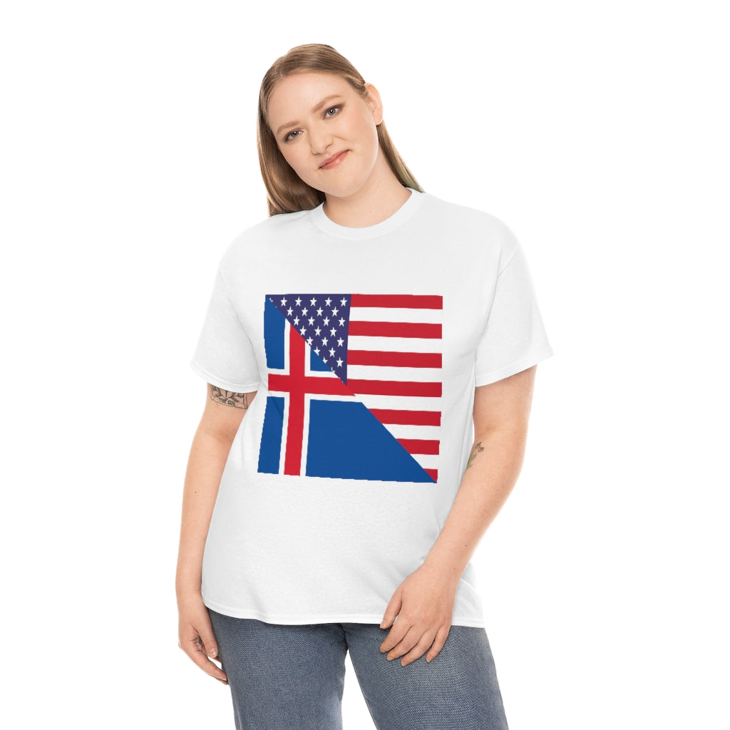 Iceland American Flag Tee Shirt | Icelander USA Tshirt