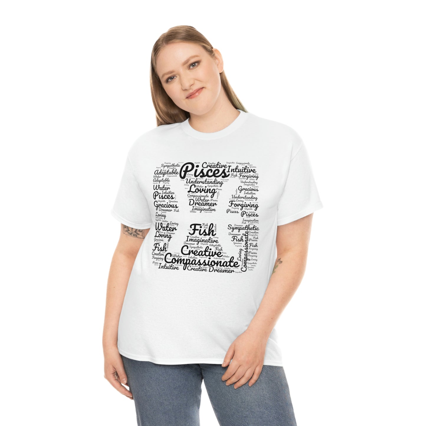 Pisces Zodiac Sign Tee Shirt | Astrology Shapecloud Men Women Clothing