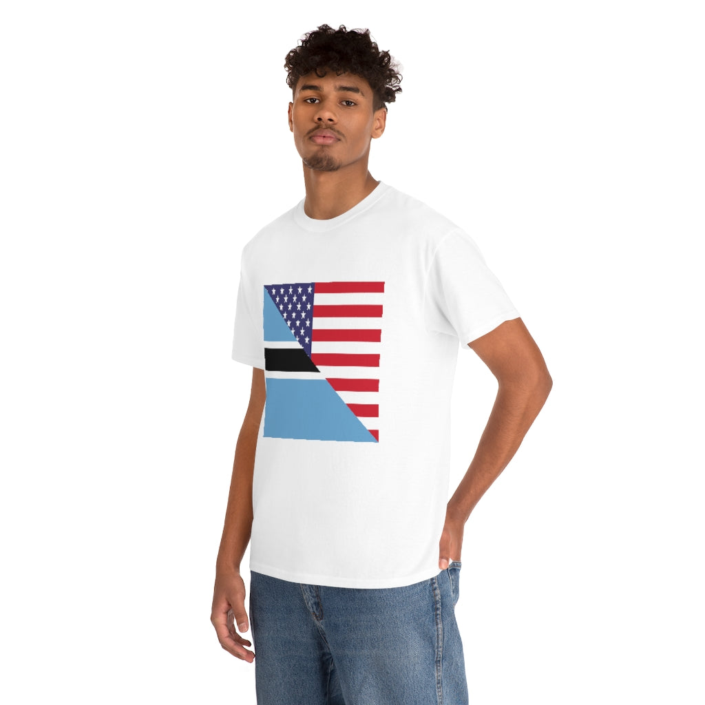 Botswana American Flag Tshirt | Unisex Batswana USA Men Women Shirt